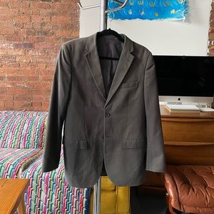 Vintage mens Morocco faded grey blazer with silk lining